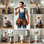 Plumber Working In A Kitchen, Bathroom, And Other Areas, Showcasing 2025 Plumbing Trends Like Water-efficient Systems And Sustainable Plumbing Solutions.